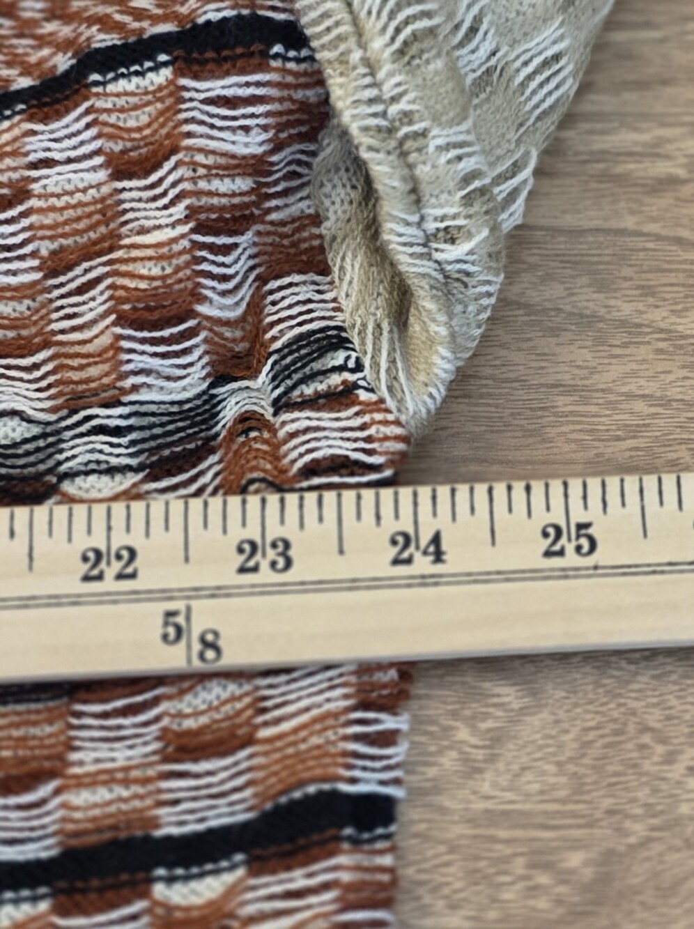 Gilded Intent XL Patchwork Checkered Knit Cardigan Sweater Rust Black Boho - Picture 12 of 16